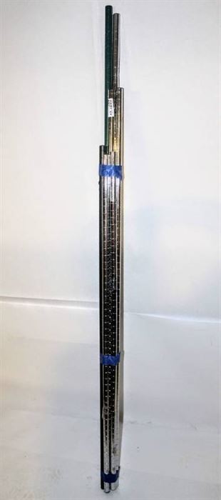 7 Metal Poles of Assorted Sizes, (2) 63", (2) 54", (3) various sizes