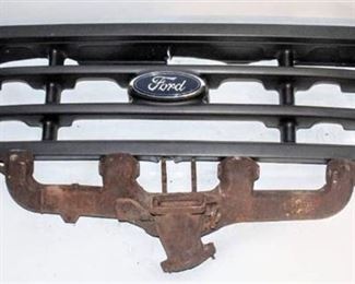 Ford Front Grill and 4 Cylinder Exhaust Manifold