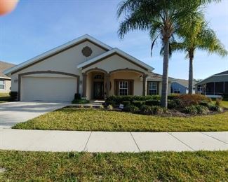 This Home is for Sale. It is a 3 Bedroom (Large Master with 2 Walk In Closets) , 2 Bath with Dining Room & Kitchen Space for Dining. Large Living Room & Kitchen with Granite Counters & Center Work Island. High Ceilings Make the Home Feel Even More Spacious. Screened Room Is Very Large & Looks Over the Lake. If you would like more information on this home, please see the next photo and contact information for Realtor Stefani Turco @ 386-316-7303
