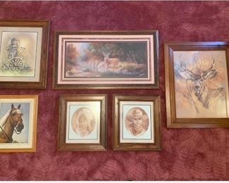 6 Photo Grouping in Wooden Frames
