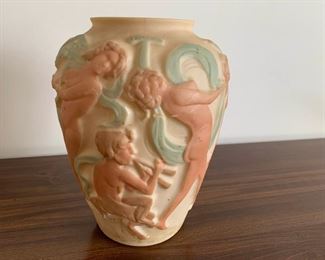 Dancing Nymphs Phoenix Glass Vase