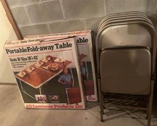 Folding Table and Chairs