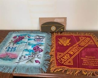 Military Satin Pillow Case Covers Plus Hat