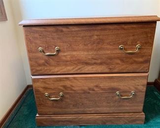 Wood Grain Large File Cabinet