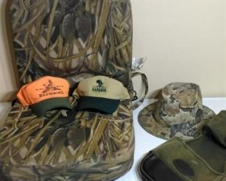 hunting seat hats and belt accessory bag