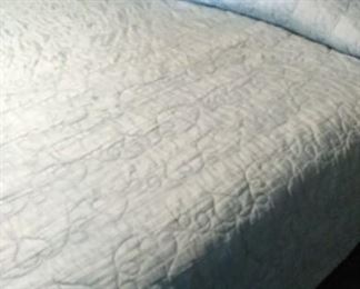 king size light blue bed spread