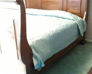 king sleigh bed solid wood