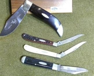 four CASE Pocket knives