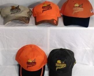 set of 5 Pheasants Forever caps