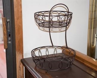H-43 Wire Two Tier Fruit Basket-$9.95