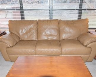 H-44 Camel Touchstone Leather Sofa-$295.00