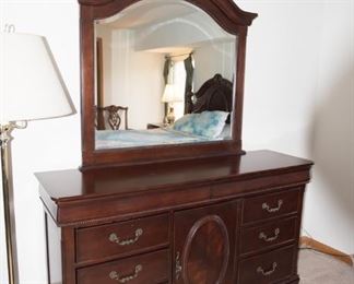 H-81 6 Drawer Regency Style Dresser With Mirror
64x18x35 $275.00