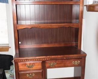 H-85 5 Drawer Desk with Bookcase 40x17x75.5 $95.00
