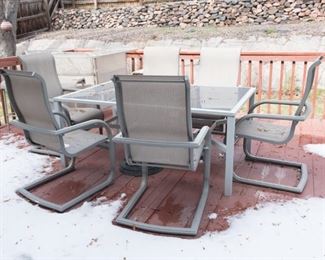 H-106 7 Piece Outdoor Table and Chairs $200.00