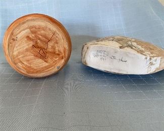 H-217 Signed Pottery Mug and Vase $20.00