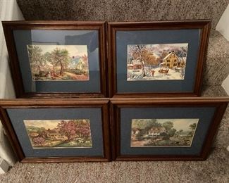 H-231 Lot of 4 -Country Landscape $20.00