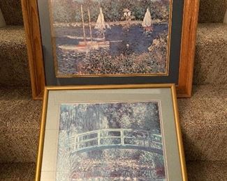H-234 Lot of 2 -Monet Prints $20.00