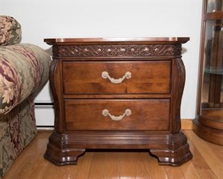 H-140 Chippendale Style 2 Drawer Side Table  31x17x38 $75.00