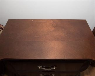 H-140 Chippendale Style 2 Drawer Side Table  31x17x38 $75.00