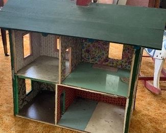 Vintage Wooden Doll House 