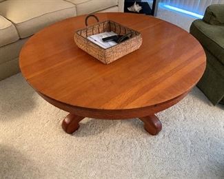 Antique Table Made into a Coffee Table.  Priced at $250.00