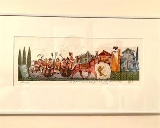 Framed litho