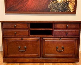 Storage below, drawers above - TV Console