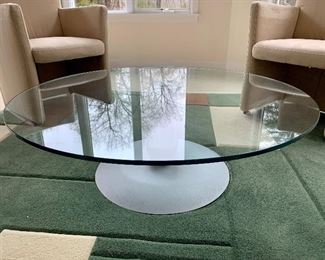 Contemporary Glass Top Table