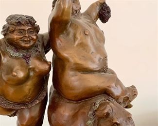 Signed Arthur Norby: Bacchus and Cybil