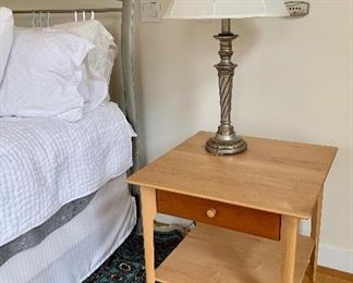 Side night stand,  two toned (lamp not for sale)
