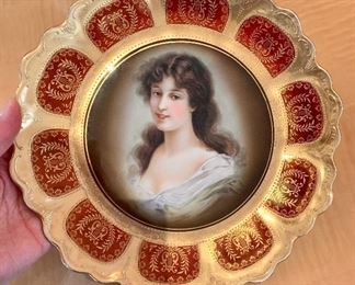 Royal Vienna porcelain cabinet plate titled Amicitia. 