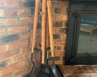 Large Heavy Andirons