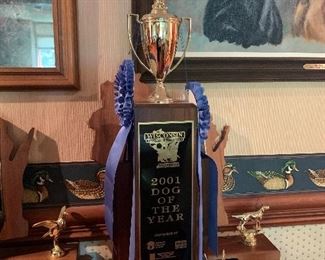 2001 Dog of the year trophies
