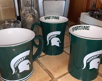 Go Green Spartans Mugs