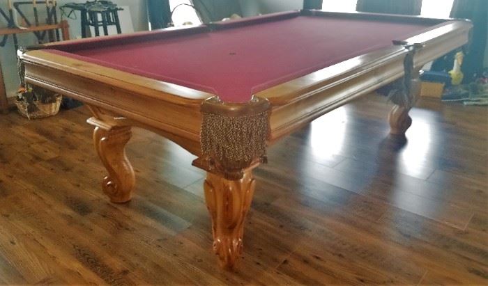Presidential Billiards pool table and accessories