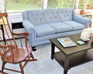 TRADITIONAL QUEEN ANNE SOFA, ROCKER, SHELLS