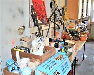 LIGHT BULBS, GUN STUFF, CIGAR BOXES