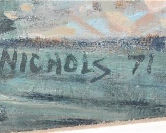 SIGNED FRONT AND REAR BY ARTIST NICHOLS