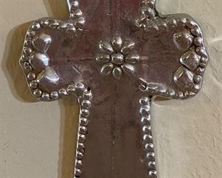Pewter Style Cross