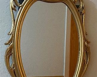 Oval Gold Overlay "Beauty & The Beast Style" Wall Mirror