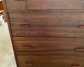 Five Drawer Chest of Drawers with Bake A Light Handles, Tongue & Groove