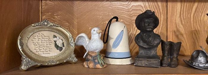 Assorted Household Collectibles, Southwest Dinner Bell