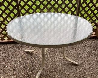 Patio Glass Top Table