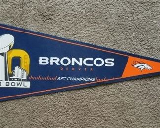 bronco pennant condition like new $6