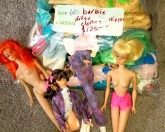 doll barbie lot authentic barbie clothes 3 (dolls not in great condition)  $125.00