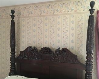 One-of-a-kind antique bed