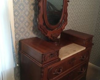 antique Victorian Wishbone Dresser