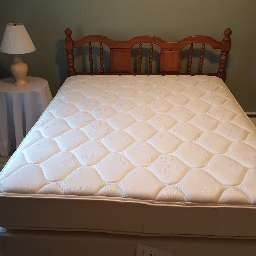 Queen mattress set and headboard