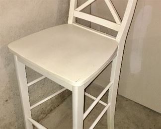 white contemporary stool