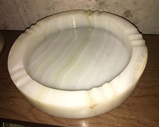 large marble ashtray